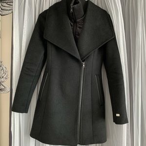 Soia & Kyo Maeva Wool Coat (Like New): XXS, Black